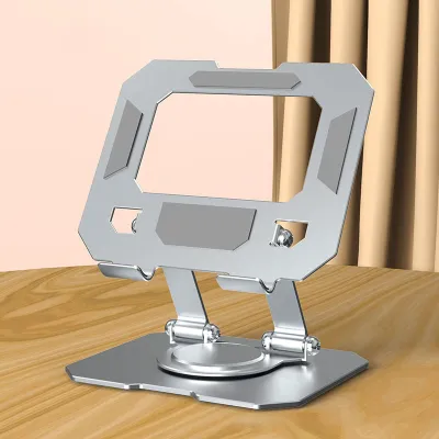 360 Degree Rotating Foldable Aluminum Tablet Stand Portable Adjustable Ergonomic Holder